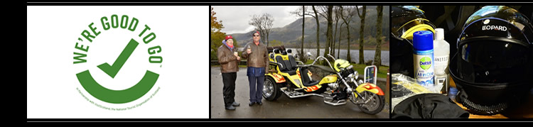 Unusual gift vouchers for trike tours in Scotland